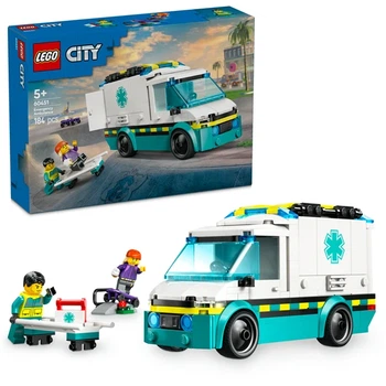 Конструктор LEGO City Швидка допомога 184 деталі Пластик Різнобарвний