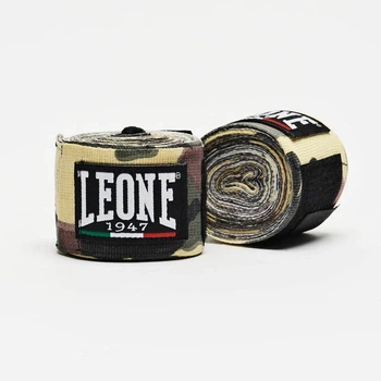 Боксерские бинты Leone Хлопок Нейлон 3,5 м Зеленый