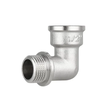 Уголок Thermo Alliance Forte 1/2" ВЗ латунь никелированный