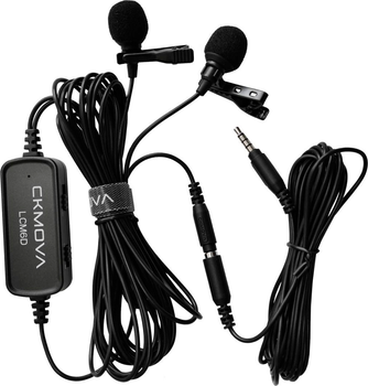 Podwójne mikrofony CKMOVA LCM6D 3.5mm TRS (SUP_em4059)