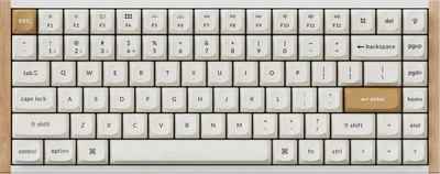 Klawiatura bezprzewodowa Keychron K2 HE Gateron Double-Rail Magnetic Nebula Wireless/Bluetooth/USB White (4895248889205)