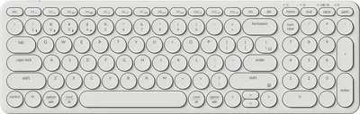 Klawiatura bezprzewodowa Keychron B4 Pro Ultra-Slim Wireless/Bluetooth/USB Ivory White (4895248889397)