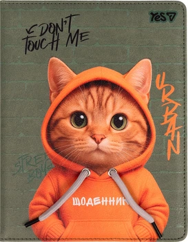 Дневник школьный Yes Urban Cat PU твердый переплет A5 40 листов (911694)