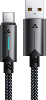 Кабель Acefast C19-04 USB-A to USB-C fast charging data cable Black (6974316284482)