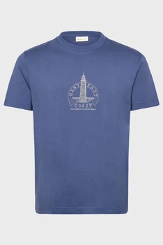 Чоловіча синя футболка GRAPHIC Gant L 2003425