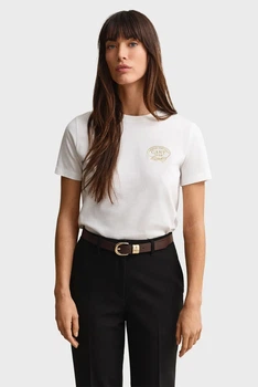 Жіноча біла футболка ROPE GRAPHIC Gant XS 4201443