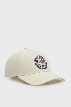 Чоловіча біла кепка GRAPHIC Gant OS 9901314