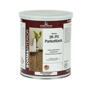 Лак паркетний 2К поліуретановий Borma Wachs 2K-PU PARKETTLACK Комплект 5 л + 5 л