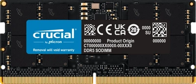 Оперативна пам'ять Crucial 16GB SODIMM DDR5 4800MHz (CT16G48C40S5) Б/В