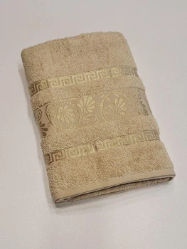 Рушник махровий банний Cestepe VIP Cotton Бежевий 70*140 см