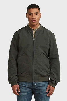 Чоловічий темно-зелений бомбер Unpadded G-Star XL D26127,D908