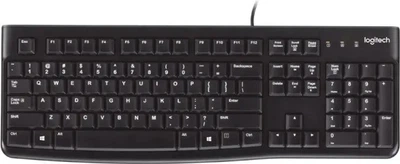 Klawiatura przewodowa Logitech K120 USB Black (920-002518)