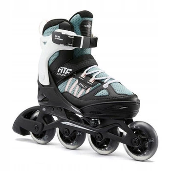 Ковзани Oxelo Fit5 чорні, білі та бірюзові
