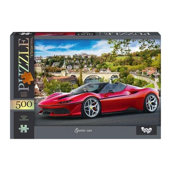 Пазл DankoToys Спортивная машина 500 элементов DT C500-14-12 47,5х34 см