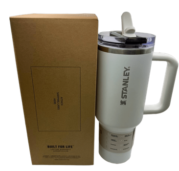 Термос термокружка Stanley Quencher ProTour Flip Straw Tumbler из нержавеющей стали White 1,18 л KT7001989