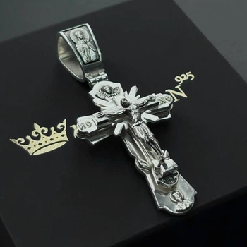 Серебряный крестик Meridian 925 пробы Кр0215