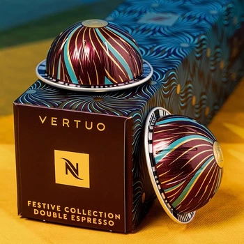 Капсулы Nespresso Vertuo Festive Double Espresso, 80 мл - 10 капсул