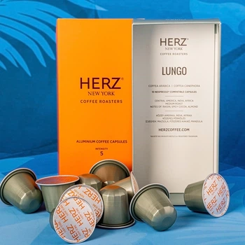 Капсули HERZ Lungo, 10 капсул (сумісні з Nespresso)