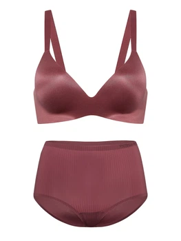 Женский комплект белья Victoria's Secret лиф Push-Up и трусики брифы 1160217273 (Розовый 36D/L)