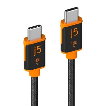 Кабель j5create JUCX25L18-N, преміум якість, USB 2.0, C-тато/C-тато,1.8 м.