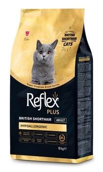 Сухой корм для котов породы британская короткошерстная Reflex Plus British Shorthair Adult, 8 кг