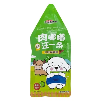 Вологий корм для собак із печінкою Doggyman Cream Mousse Beef Liver & Vegetables, 70 гр