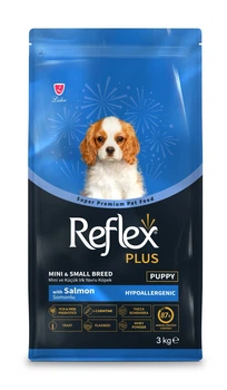 Сухой корм с лососем для щенят малых пород Reflex Plus Mini & Small Breed Puppy, 3 кг