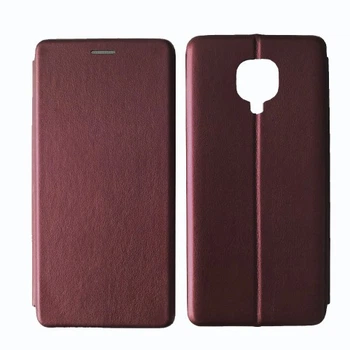 Чохол-книжка Level for Xiaomi Redmi Note 9S/9Pro Marsala