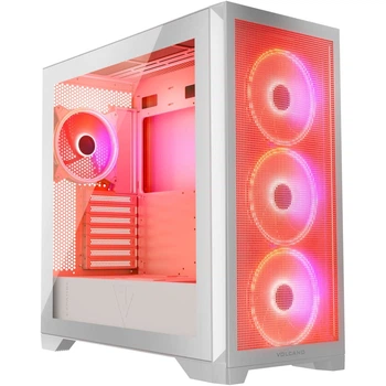 Корпус Modecom VOLCANO EXPANSE S ARGB 4x140mm fans MIDI USB 3.0x2+TYPE-C WHITE без БЖ ATX (AT-EXPANSE-SG-20-000000)