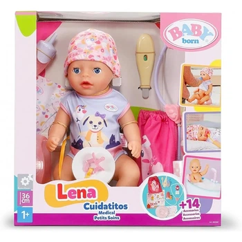 Кукла Baby Born Лена 36 см с аксессуарами для игры в доктора