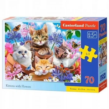 Пазлы Castorland "Котята" 70 деталей 40 х 29 см