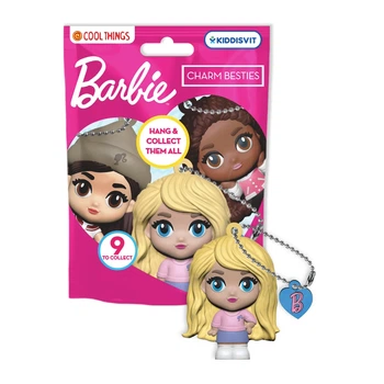 Фигурка-сюрприз на цепочке 5,5-6 см прорезиненная Barbie Лучшие подружки