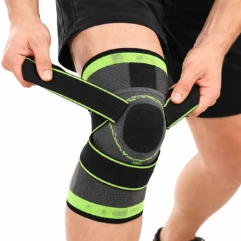 Бандаж коленного сустава Knee Support WN-26 поддерживающий нейлон спандекс 20x27 см зеленый