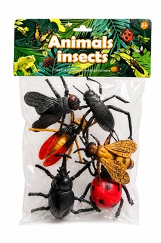 Набор фигурок насекомых Animals Insects, 6 игрушечных насекомых для детей