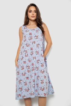 Сарафан повседневный софт голубой 214R207-6 AGER 50 (2XL)