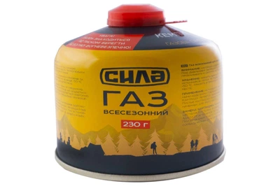 Газовий балон для туристичних портативних газових приладів Сила 230 г