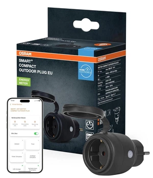 Розумна вулична розетка OSRAM SMART+ Compact Outdoor Plug EU Matter Wi-Fi IP44 3680W 16A