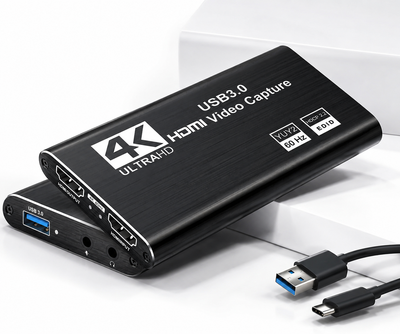 Зовнішня карта відеозахоплення XIXMASK HDMI–USB/USB-C Full HD 1080p 60 FPS для стримінгу