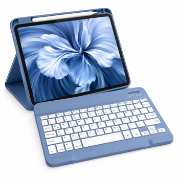 Чохол-клавіатура Vobafe KB-109 Bluetooth QWERTZ Type-C синьо-сірий для iPad Air 11/10.9