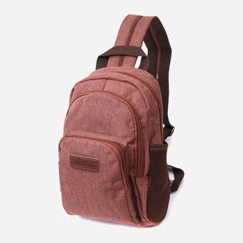 Сумка-рюкзак чоловіча тканинна 6 л Vintage leather-22150 6 л Коричнева