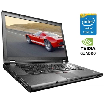 Ноутбук Lenovo ThinkPad W530 / 15.6" (1920x1080) TN / Intel Core i7-3630QM (4 (8) ядра по 2.4 - 3.4 GHz) / 8 GB DDR3 / 180 GB SSD / nVidia Quadro K1000M, 2 GB DDR3, 128-bit / WebCam / Win 10 Pro б/у