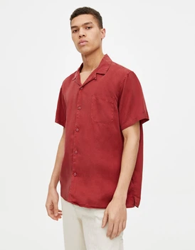 Сорочка Pull & Bear бордовий AXNWR627 M