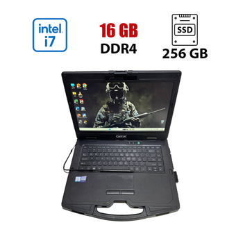 Ноутбук Getac S410 G2 / 14" (1920x1080) IPS Touch / Intel Core i7-8550U (4 (8) ядра по 1.8 - 4.0 GHz) / 16 GB DDR4 / 256 GB SSD / Intel UHD Graphics 620 / WebCam б/у