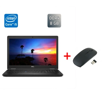 Ультрабук Dell Latitude 5590 / 15.6" (1366x768) TN / Intel Core i5-7300U (2 (4) ядра по 2.6 - 3.5 GHz) / 8 GB DDR4 / 256 GB SSD / Intel HD Graphics 620 / HDMI / Windows 10 б/в + Подарунок Бездротова миша / USB