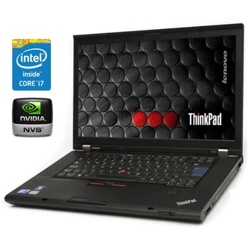 Ноутбук Б-класс Lenovo ThinkPad T520 / 15.6" (1920x1080) TN / Intel Core i7-2720QM (4 (8) ядра по 2.2 - 3.3 GHz) / 8 GB DDR3 / 160 GB SSD / nVidia NVS 4200M, 1 GB GDDR3, 64-bit / WebCam / DVD-ROM б/у