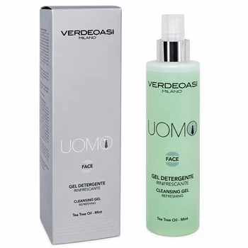Очищувальний освіжальний гель для чоловіків Verdeoasi Cleansing Gel Refreshing з олією чайного дерева 200 мл
