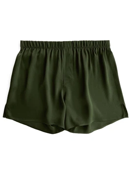 Шелковые мужские трусы боксеры Olive Drab Green (L) – зеленый, оливковый