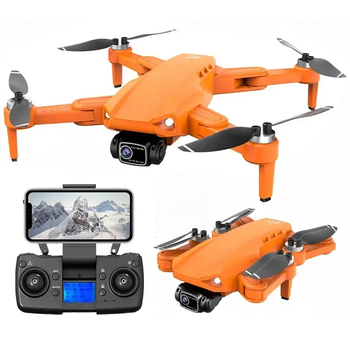 Квадрокоптер L900 PRO 6K GPS с кейсом (до 1200м) 28 минут полета (Оранжевый)