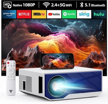 Портативный LED-проектор Full HD 1920×1080 Wi-Fi Bluetooth 5.1 20000 лм 300"
