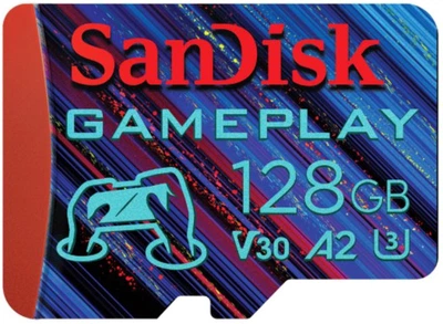 Карта памяти SanDisk GamePlay microSDXC 128GB Class 10 UHS-I U3 V30 A2 (619659209704)